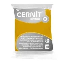 Cernit Metallic Polimer Kil 56 g Yellow 