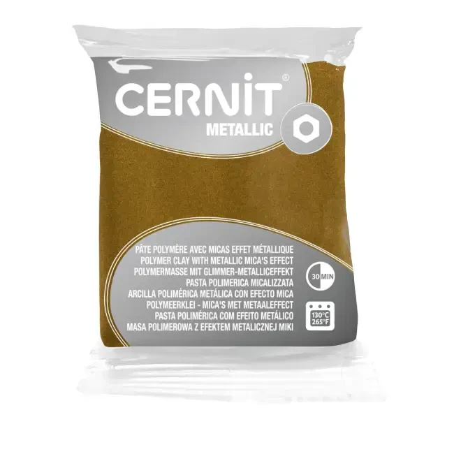Cernit Metallic Polimer Kil 56 g Antique Gold - CERNIT