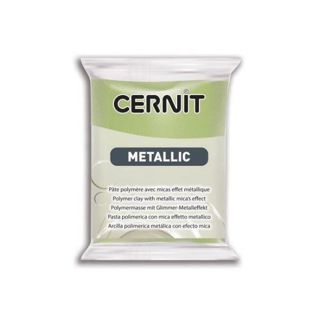 Cernit Metallic Polimer Kil 56 g Green Gold 51 - 2