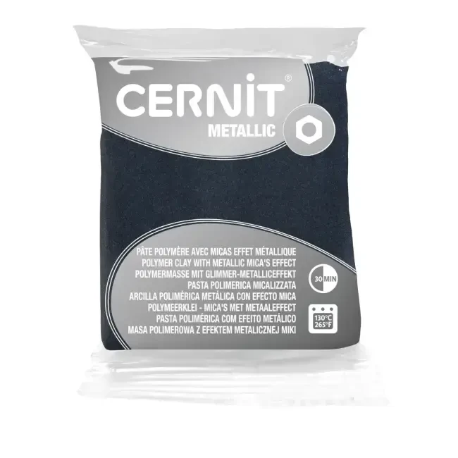 Cernit Metallic Polimer Kil 56 g Hematite - CERNIT