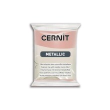 Cernit Metallic Polimer Kil 56 g Pink Gold 52 - CERNIT