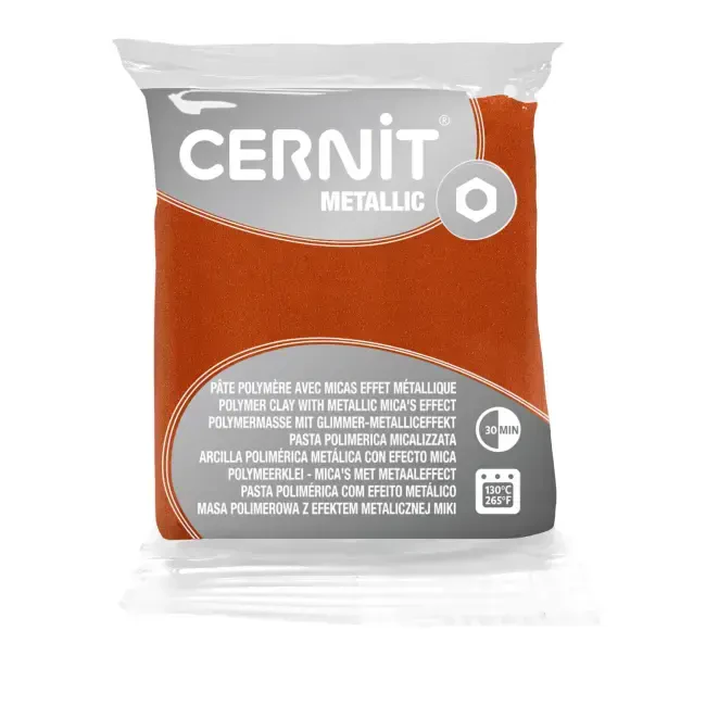 Cernit Metallic Polimer Kil 56 g Rust - 1