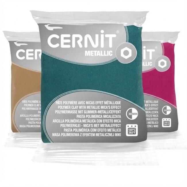 Cernit Metallic Polimer Kil 56 g (Tüm Renkler) - 1