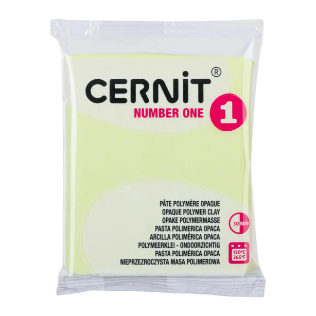 Cernit Number One Polimer Kil 56 g Pastel Yellow - 1
