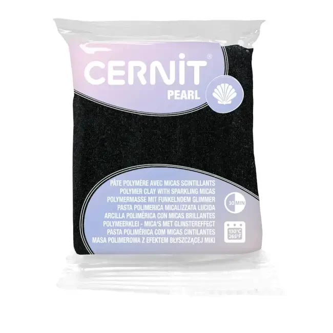 Cernit Pearl Polimer Kil 56 g Black - 1