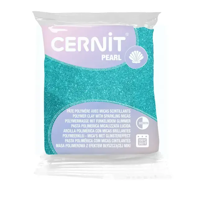 Cernit Pearl Polimer Kil 56 g Green - CERNIT