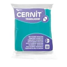 Cernit Translucent Polimer Kil 56 g Emerald 