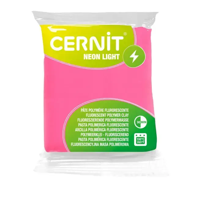Cernit Neon Light Polimer Kil 56 g Fuchsia Neon - CERNIT