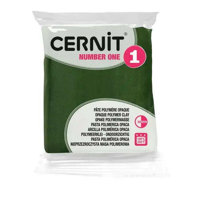 Cernit Number One Polimer Kil 56 g Olive - 1