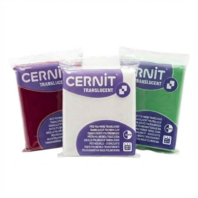 Cernit Translucent Polimer Kil 56 g (Tüm Renkler) - 1