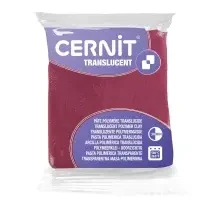 Cernit Translucent Polimer Kil 56 g Wine Red 