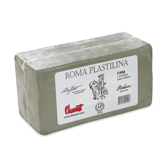Chavant Roma Plastilin Firm Gray Green 900 g - 1