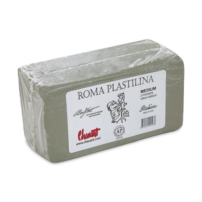 Chavant Roma Plastilin Medium Gray Green 900 g - 1