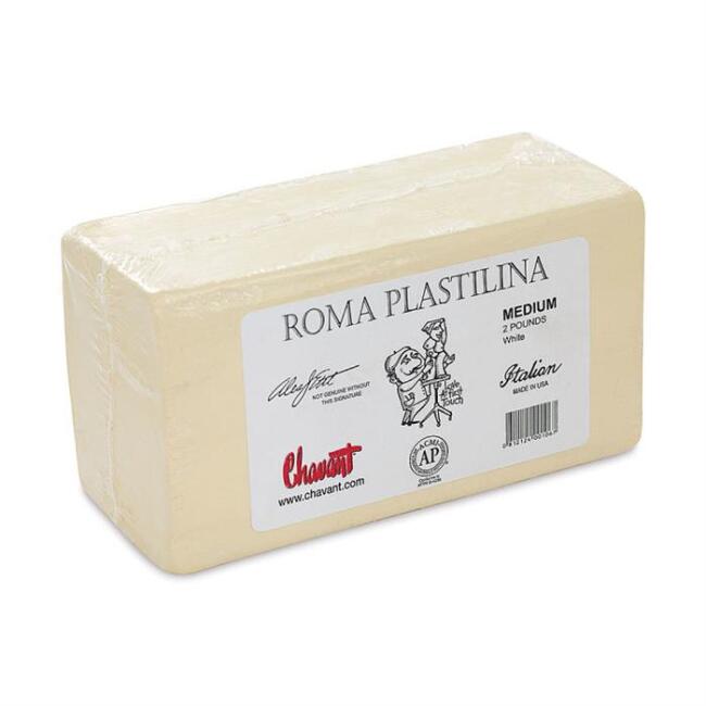 Chavant Roma Plastilin Medium White 900 g - 1