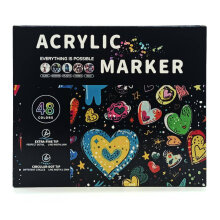 Çift Taraflı Akrilik Marker Kalem Seti 48'li DDB-0048 - Gvn Art