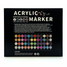 Çift Taraflı Akrilik Marker Kalem Seti 48'li DDB-0048 - 3