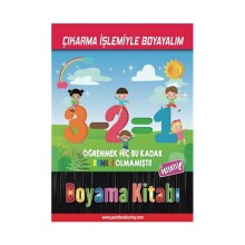 Çıkarma İşlemiyle Boyayalım Boyama Kitabı - Gvn Art