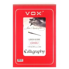 Çizgili Kaligrafi Defteri A4 110 g 50 Yaprak - Vox (1)