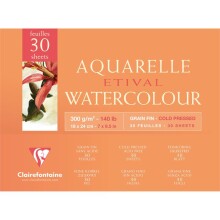 Clairefontaine Aquarelle Etival Cold Pres Sulu Boya Blok 300 g 18x24 cm 30 Yaprak - 1
