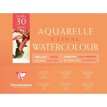 Clairefontaine Aquarelle Etival Cold Pres Sulu Boya Blok 300 g 24x32 cm 30 Yaprak - CLAIREFONTAINE