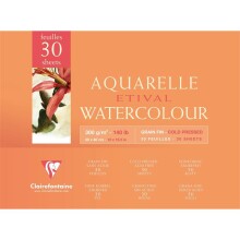 Clairefontaine Aquarelle Etival Cold Pres Sulu Boya Blok 300 g 30x40 cm 30 Yaprak - CLAIREFONTAINE