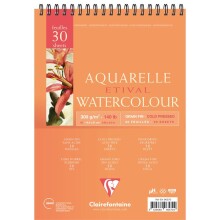 Clairefontaine Aquarelle Etival Cold Pres Sulu Boya Blok 300 g A5 30 Yaprak - CLAIREFONTAINE