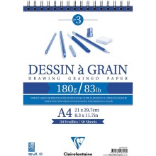 Clairefontaine Dokulu Çizim Defteri A4 180 g 30 Yaprak - CLAIREFONTAINE