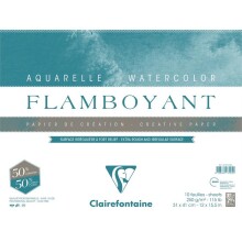 Clairefontaine Flamboyant Extra Rough Sulu Boya Blok 250 g 31x41 cm 10 Yaprak - 1