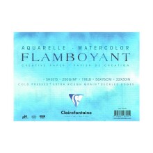 Clairefontaine Flamboyant Extra Rough Sulu Boya Kağıdı 250 g 56x76 cm - CLAIREFONTAINE
