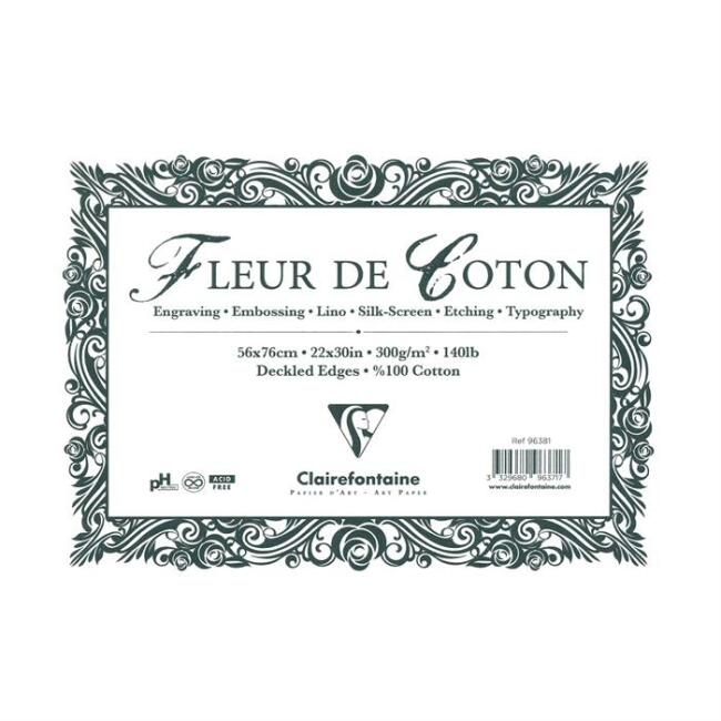 Clairefontaine Fleur De Coton Baskı ve Gravür Kağıdı 300 g 56x76 cm - 3