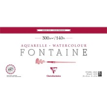Clairefontaine Fontaine Cold Pres Sulu Boya Blok 20x40 cm 300 g10 Yaprak - CLAIREFONTAINE