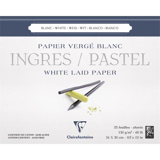 Clairefontaine Ingres Pastel Blok 24x30 cm 130 g 25 Yaprak N:96482 - 1