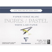 Clairefontaine Ingres Pastel Blok 130 g 18x24 cm 25 Yaprak - CLAIREFONTAINE