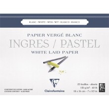 Clairefontaine Ingres Pastel Blok 18x24 cm 130 g 25 Yaprak N:96481 - Clairefontaine