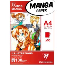 Clairefontaine Manga Blok A4 100 g 50 Yaprak - Clairefontaine