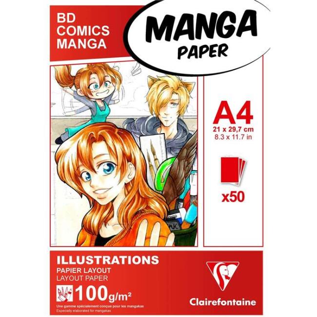 Clairefontaine Manga Blok A4 100 g 50 Yaprak - 1