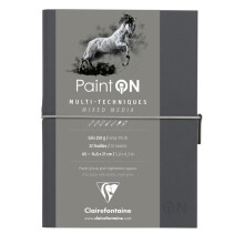 Clairefontaine Paint-On Çok Amaçlı Gri Sanatsal Blok A5 250 g 32 Yaprak - Clairefontaine