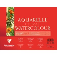 Clairefontaine Sulu Boya Blok Aquarelle Etival Classic Cold Pres 300 g 18x24 cm 30 Yaprak - CLAIREFONTAINE
