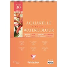 Clairefontaine Sulu Boya Blok Aquarelle Etival Cold Pres 300 g A3 30 Yaprak - CLAIREFONTAINE