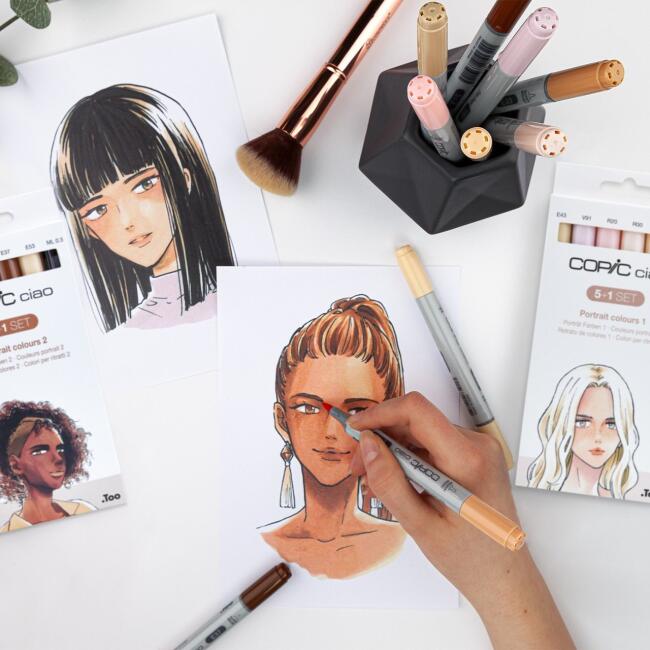 Copic Ciao 5+1 Set Skin Tones - 3