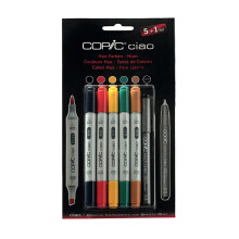 Copic Ciao Çift Taraflı Grafik Marker Kalem Seti 5+1 Hue Colours 22075551 - Copic