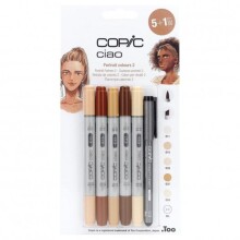 Copic Ciao Grafik Çizim Markör Seti 5+1 N:22075553 Portre 2 - Copic