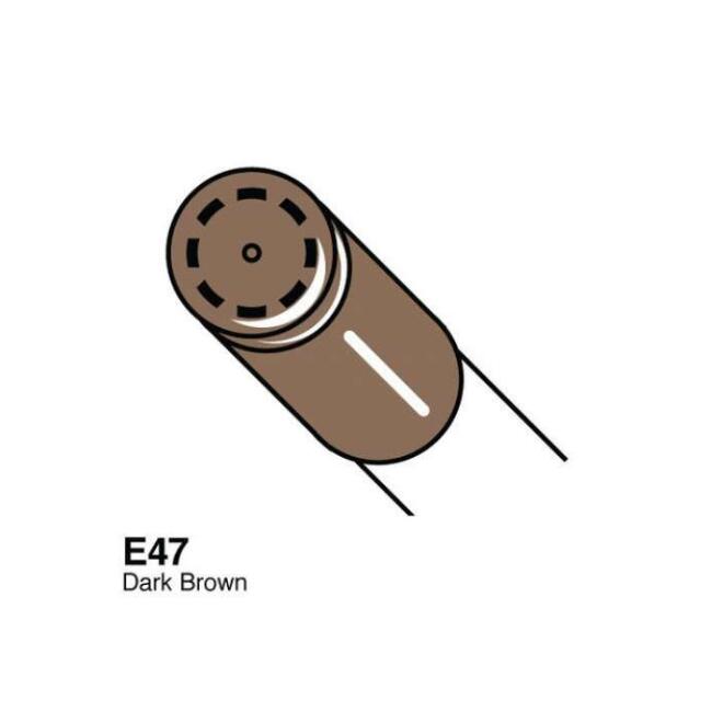 Copic Ciao Marker Kalem Dark Brown E47 - 1