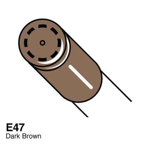 Copic Ciao Marker Kalem Dark Brown E47 - 2