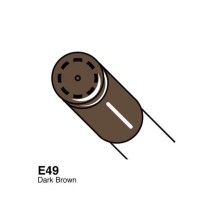 Copic Ciao Marker Kalem E49 Dark Brown - 1