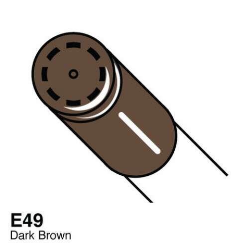 Copic Ciao Marker Kalem Dark Brown E49 - 2