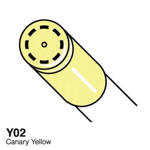 Copic Ciao Marker Kalem Y02 Canary Yellow - 2