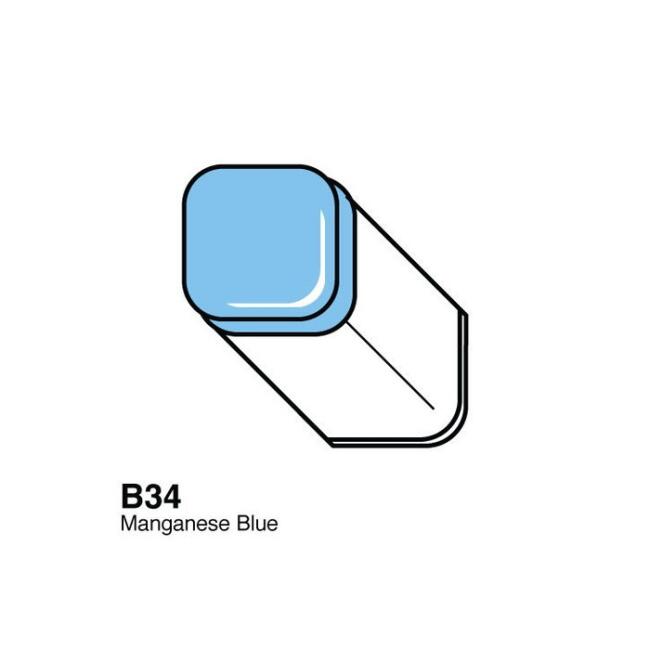 Copic Classic Marker Kalem B34 Manganese Blue - 1