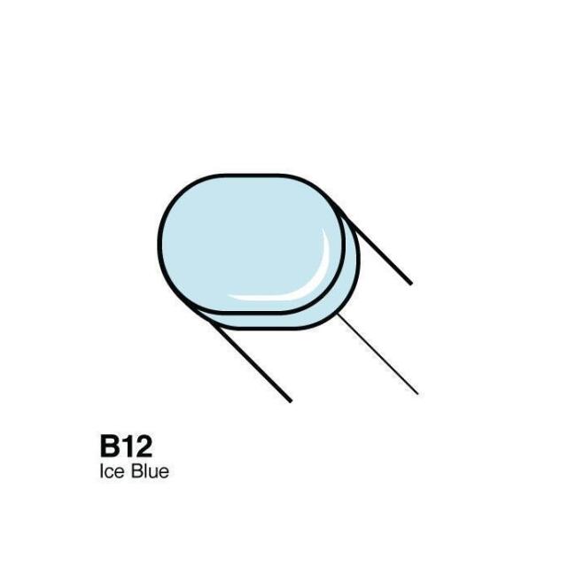 Copic Sketch Marker Kalem B12 Ice Blue - 1