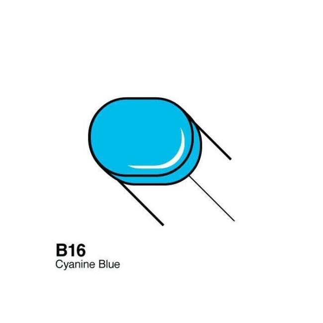 Copic Sketch Marker Kalem B16 Cyanine Blue - 1